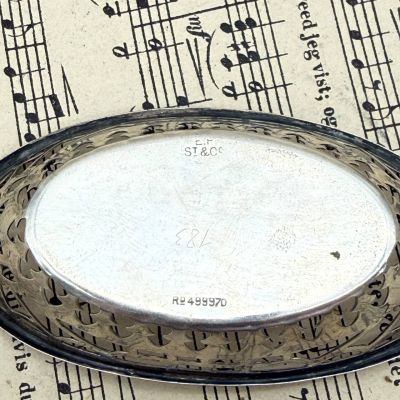 Ваза для орехов 9.5 см мельхиор Англия