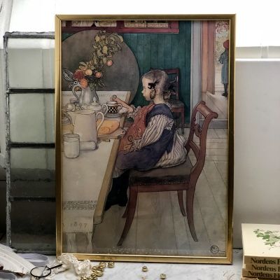 Репродукция Carl Larson в раме и под стеклом 