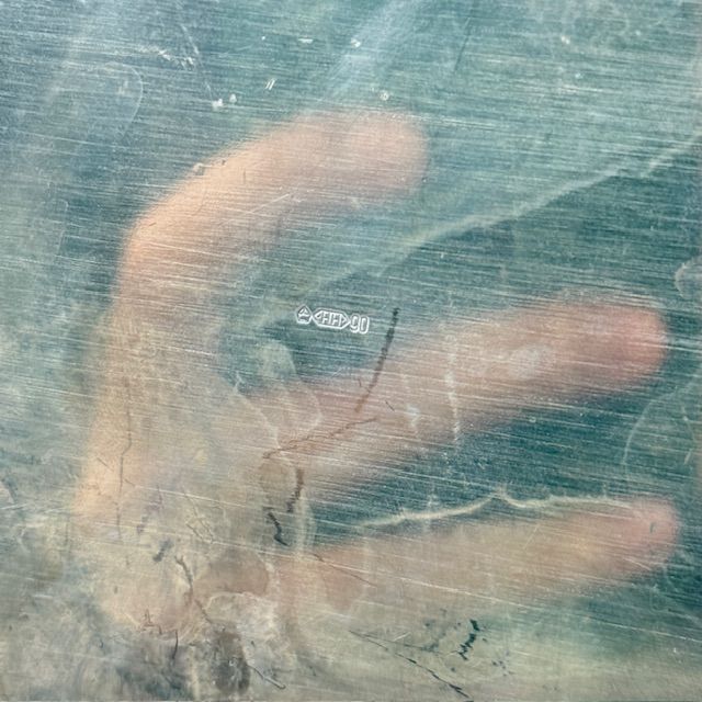 Шкатулка на ножках 18 см серебрение Голландия