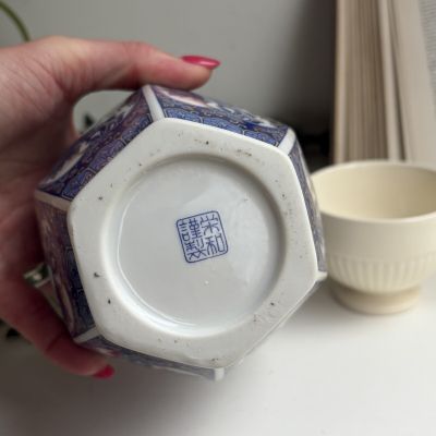 Ваза чайница с крышкой 20 см