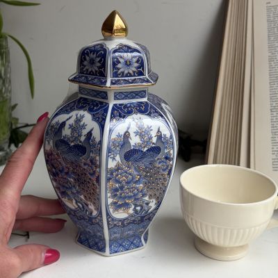 Ваза чайница с крышкой 20 см