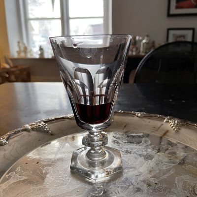 Бокал на шестигранном основании 250 мл хрусталь Швеция