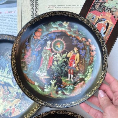 Предзаказ Тарелка Палех Русские сказки Каменный цветок 20 см 1990 г Bradex