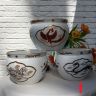 Кашпо Franklin Porcelain Лазурный Дракон 21 см фарфор Япония 1980 г.