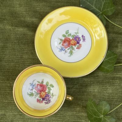Кофейная пара Porcelainerie Nouvelle Limoges 100 мл фарфор Франция