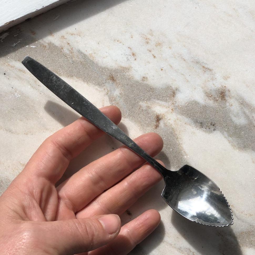 Ложка с зубчиками для грейпфрута 16 см сталь