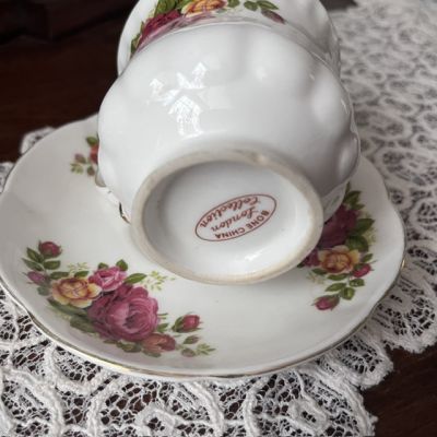 Чайная пара London Collection 200 мл костяной фарфор золочение