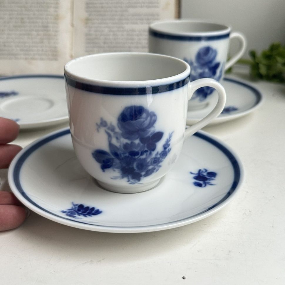 Кофейная пара Синяя роза Mosa Maastricht 180 мл Голландия 