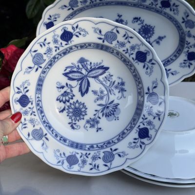 Тарелка глубокая Tirschenreuth Синий лук 23 см Германия