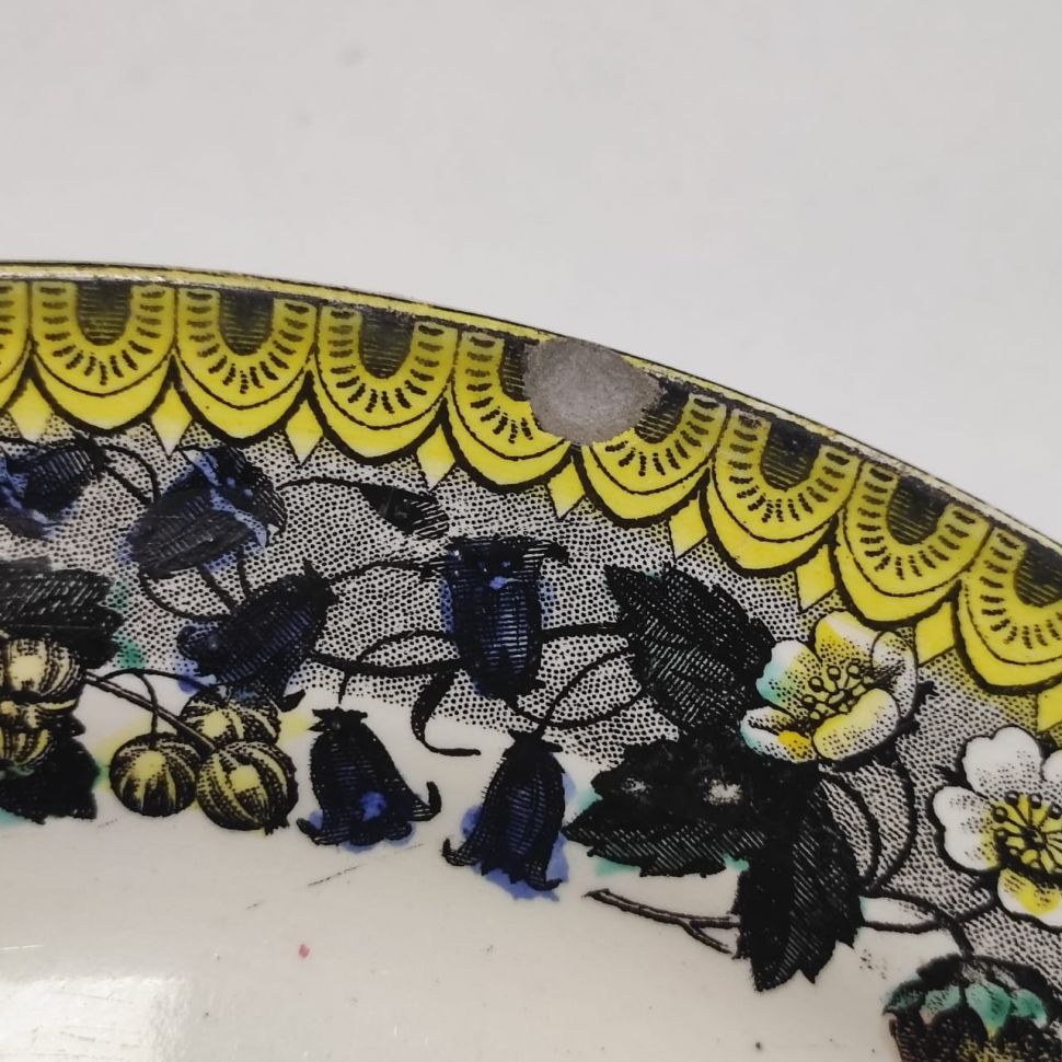 Тарелка Поль и Вирджиния 22 см Говорящая тарелка Франция уценка