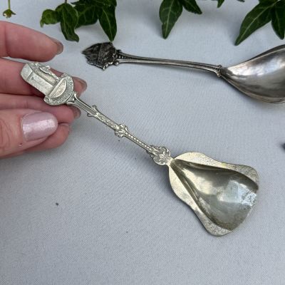 Ложка лопатка для сахара 13 см серебрение 