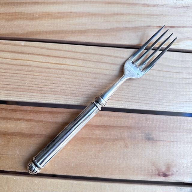 Вилка нож Vuillermet набор 2 предмета сталь серебрение Франция