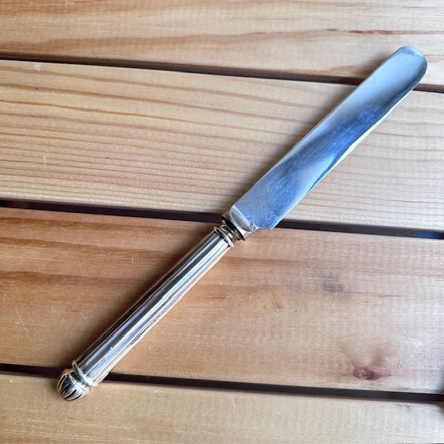 Вилка нож Vuillermet набор 2 предмета сталь серебрение Франция