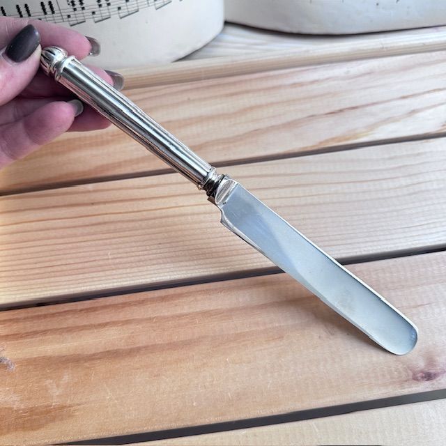 Вилка нож Vuillermet набор 2 предмета сталь серебрение Франция