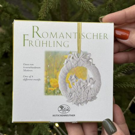 Подвес Hutschenreuther Венок 9 см бисквитный фарфор Германия 