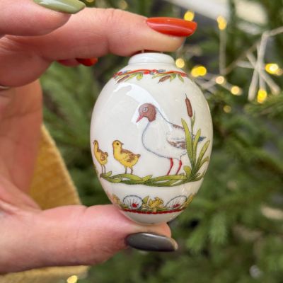 Подвес Яйцо пасхальное Hutschenreuther 7 см фарфор Германия 2004 г.
