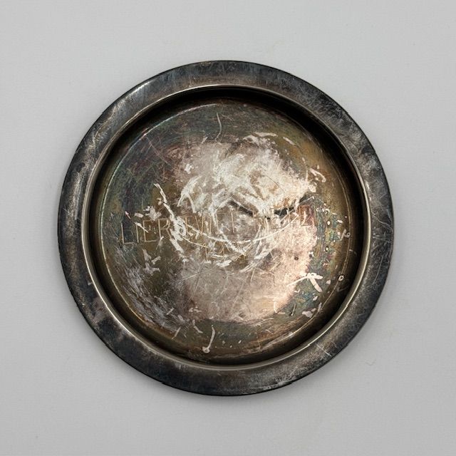 Ситечко для чая на подставке 10 см серебрение Италия