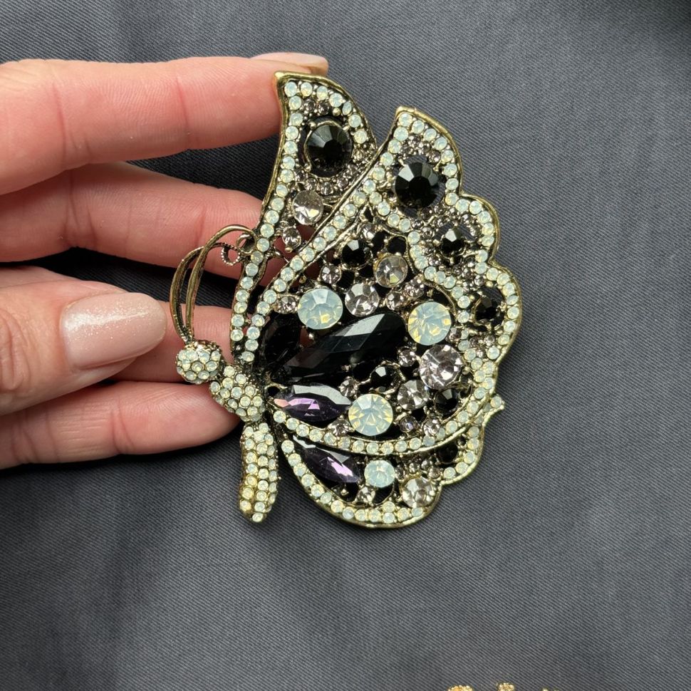 Брошь Бабочка 9 см Германия