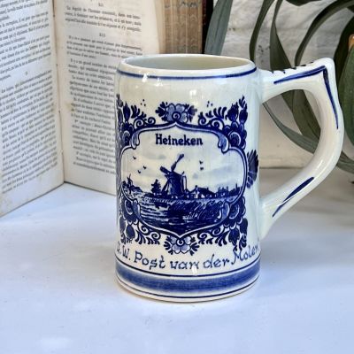 Кружка пивная Blue Delft Heineken 500 мл Голландия