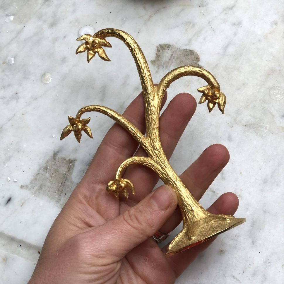 Статуэтка держатель для украшений металл Англия