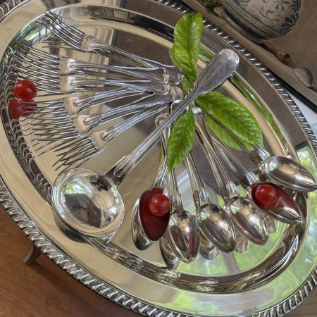 Вилка столовая Christofle 21 см серебрение Франция 