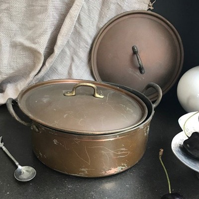 Кастрюля медная малая