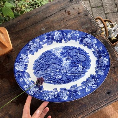 Блюдо 36 см Англия Wood&amp;Sons Сельский мотив