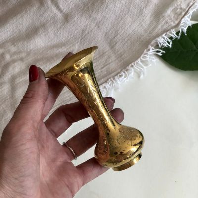 Ваза малая, Индия, латунь