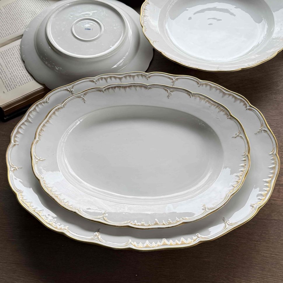 Блюдо овальное KPM 49 см фарфор Германия