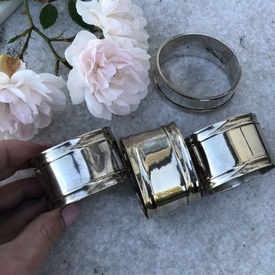 Кольцо для салфеток овальное 5 см мельхиор