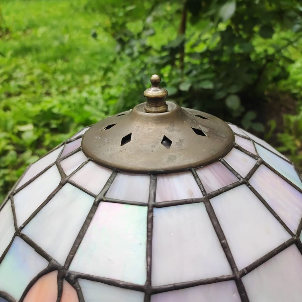 Лампа настольная Тиффани Арнуво 47 см стекло бронза