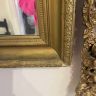 Зеркало в деревянной раме 56х45 см старинное 