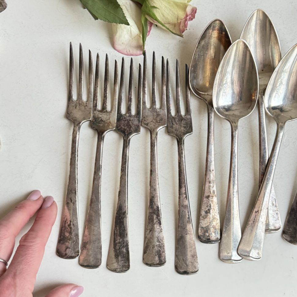 Вилка десертная 18 см серебрение