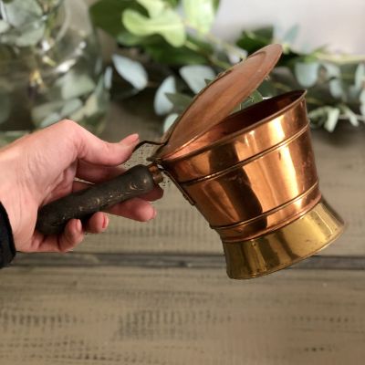 Ведерко мусорница столовая 0,6 л, медь