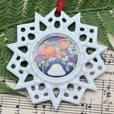 Подвес Звезда рождественский мотив 8 см Hutschenreuther Германия