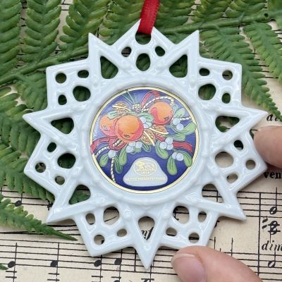 Подвес Звезда рождественский мотив 8 см Hutschenreuther Германия