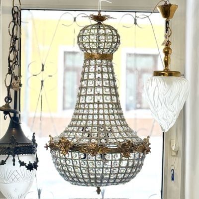 Люстра Груша Ампир 73 см хрусталь Франция ручная работа 