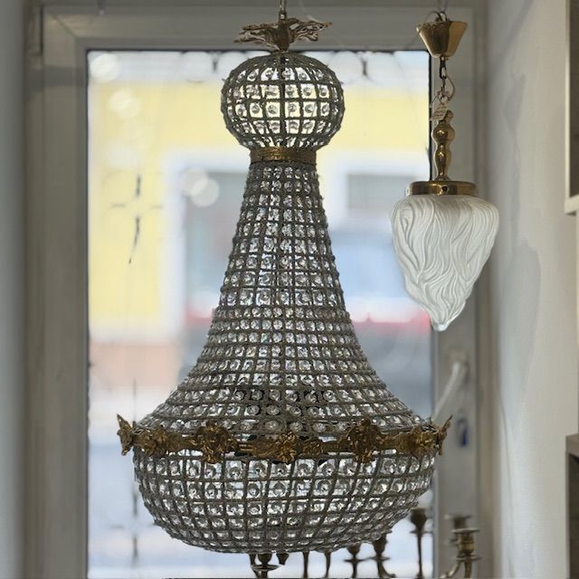 Люстра Груша Ампир 80 см хрусталь Франция ручная работа 