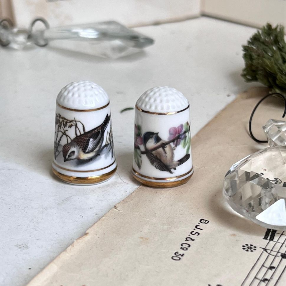 Наперсток Franklin Porcelain 1979 г. набор 2 шт.