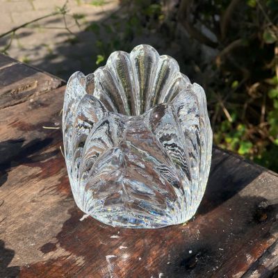 Подсвечник 9 см Ракушка хрусталь Швеция