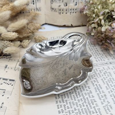 Блюдо малое Лист Crown Devon Англия