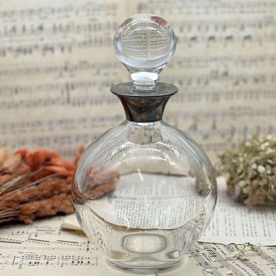 Графин 1 л Шар хрусталь серебро Франция 