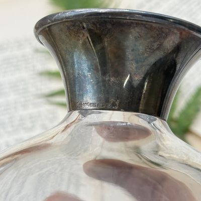 Графин 1 л Шар хрусталь серебро Франция 