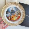 Тарелка Franklin Porcelain Сказки Стоптанные башмачки 1978 г. W.Germany 