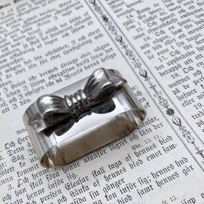 Кольцо для салфетки 6 см Бант сталь