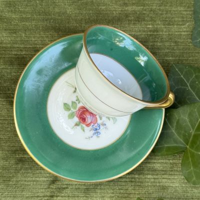 Кофейная пара Porcelainerie Nouvelle Limoges 100 мл фарфор Франция
