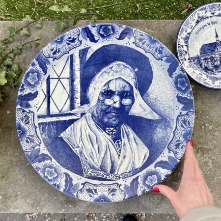 Тарелка блюдо настенное Delft Blue Holland 39 см