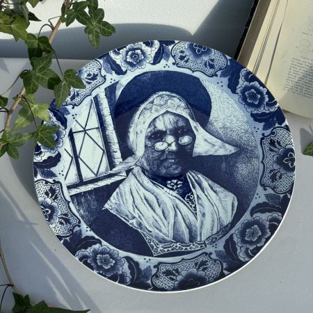 Тарелка блюдо настенное Delft Blue Holland 39 см