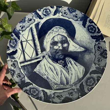 Тарелка блюдо настенное Delft Blue Holland 39 см