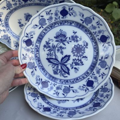 Тарелка Tirschenreuth Синий лук 24 см Германия